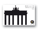 Postkarte stiock-and-mail Brandenburger Tor